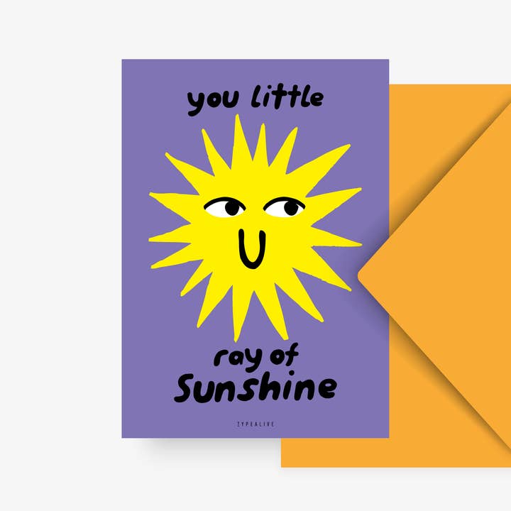 Postcard / Ray Of Sunshine for wholesale by typealive