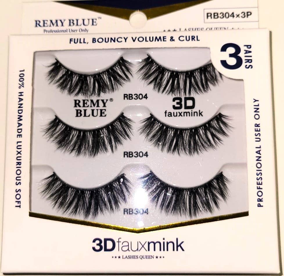 AEsthetic - Wholesale False/Fake Eyelashes - REMY BLUE 3D FAUX MINK EYELASHES (SERIES 3)3