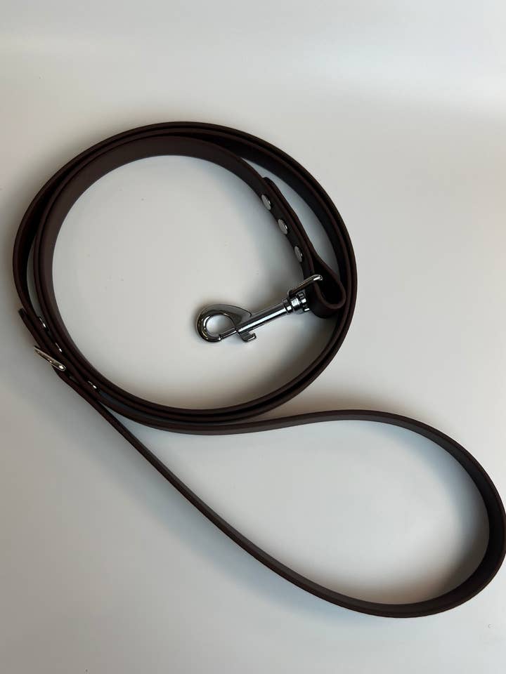 Classic Biothane Leash Dark Brown for wholesale by Let’s Go Leash Co.