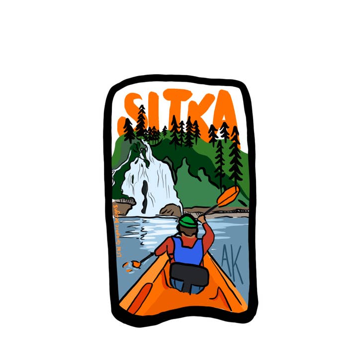 Cascata Sitka Alaska Kayak por atacado de LCW Graphic Designs