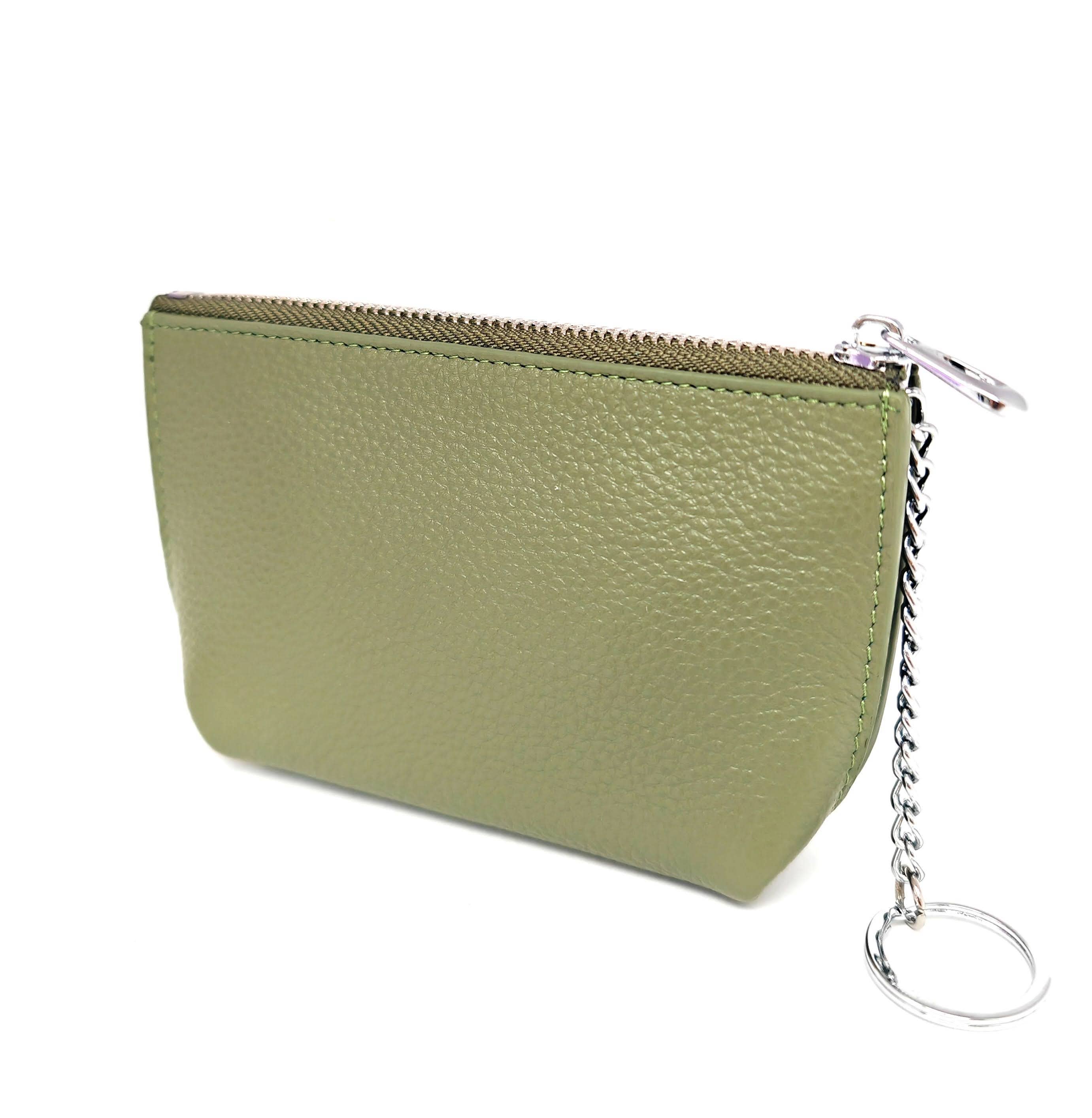 Superbia – wholesale Coin purse – Women’s – Genuine Leather Soft  Card Holder Note Purse with Ring Chain2