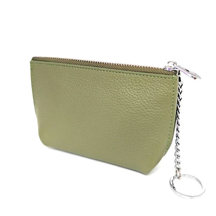 Superbia – wholesale Coin purse – Women’s – Genuine Leather Soft Card Holder Note Purse with Ring Chain2