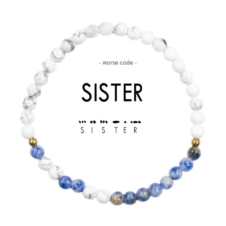 Morse Code Bracelet | SISTER for wholesale by ETHICGOODS