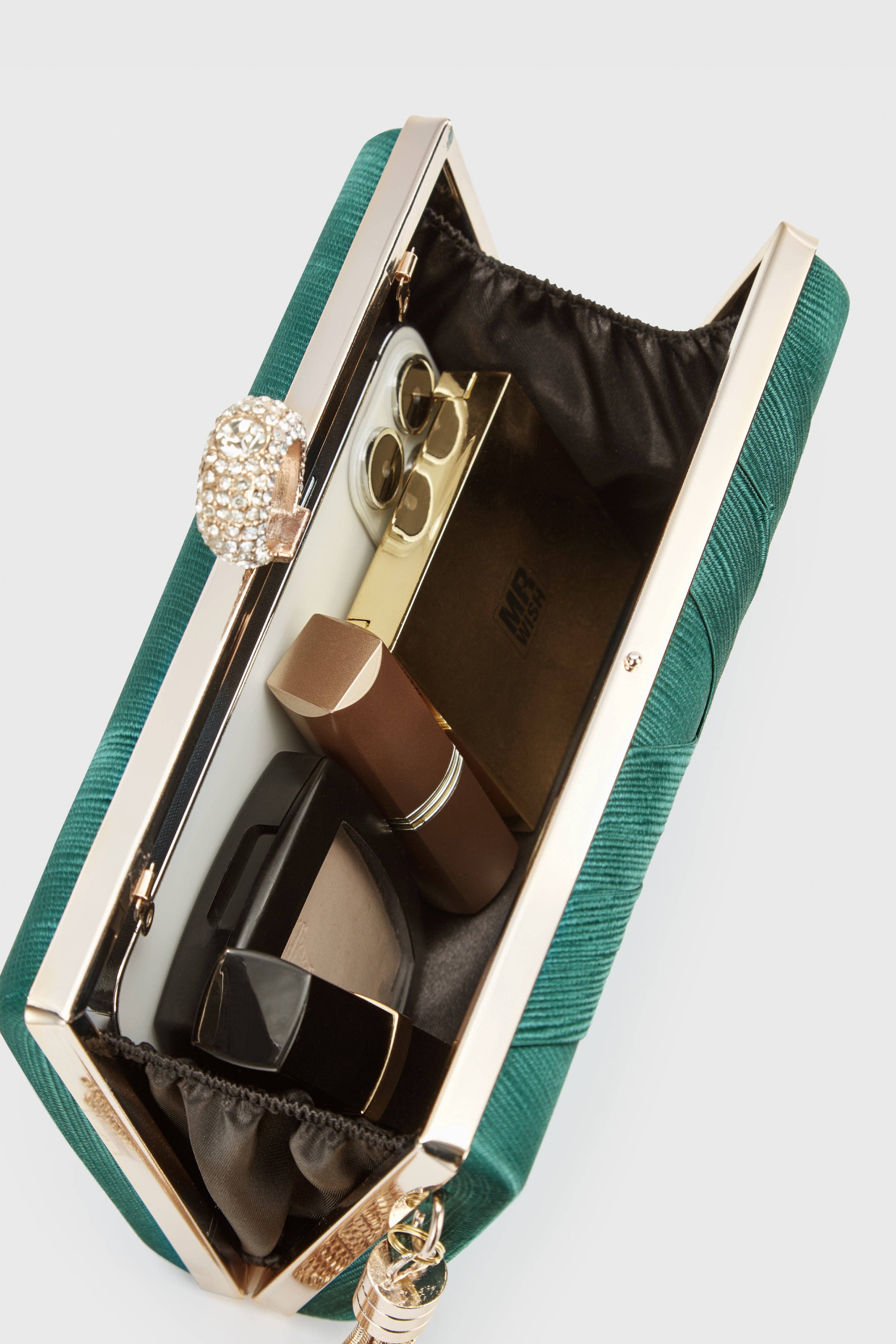 BABEYOND - Wholesale Clutch Bag - Women's - Vintage Tassel Pendant Rhinestones Clutch Purse2