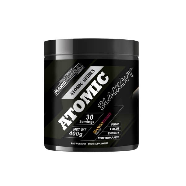 Advanced Muscle Nutrition - Vente Poudres protéinées/superaliments - MML Atomic Blackout Pré-entraînement puissant haute stimulation 400 g 30 portions1