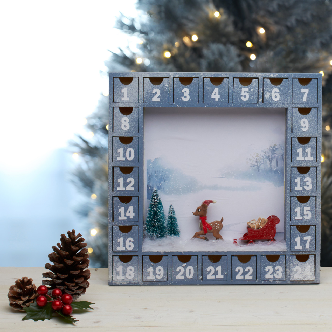 Woodpeckers Crafts - Wholesale Advent Calendar - Unfinished wooden Advent Calendar8