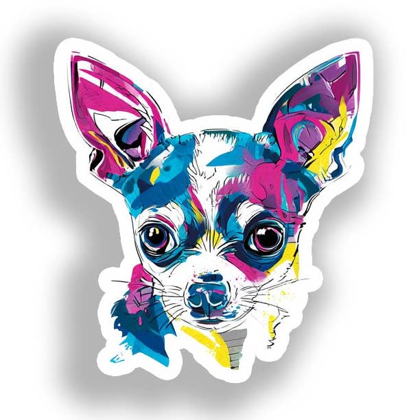 Autocollant Décalcomanie Chien Chihuahua # A017929 pour la vente par Yoonek Graphics