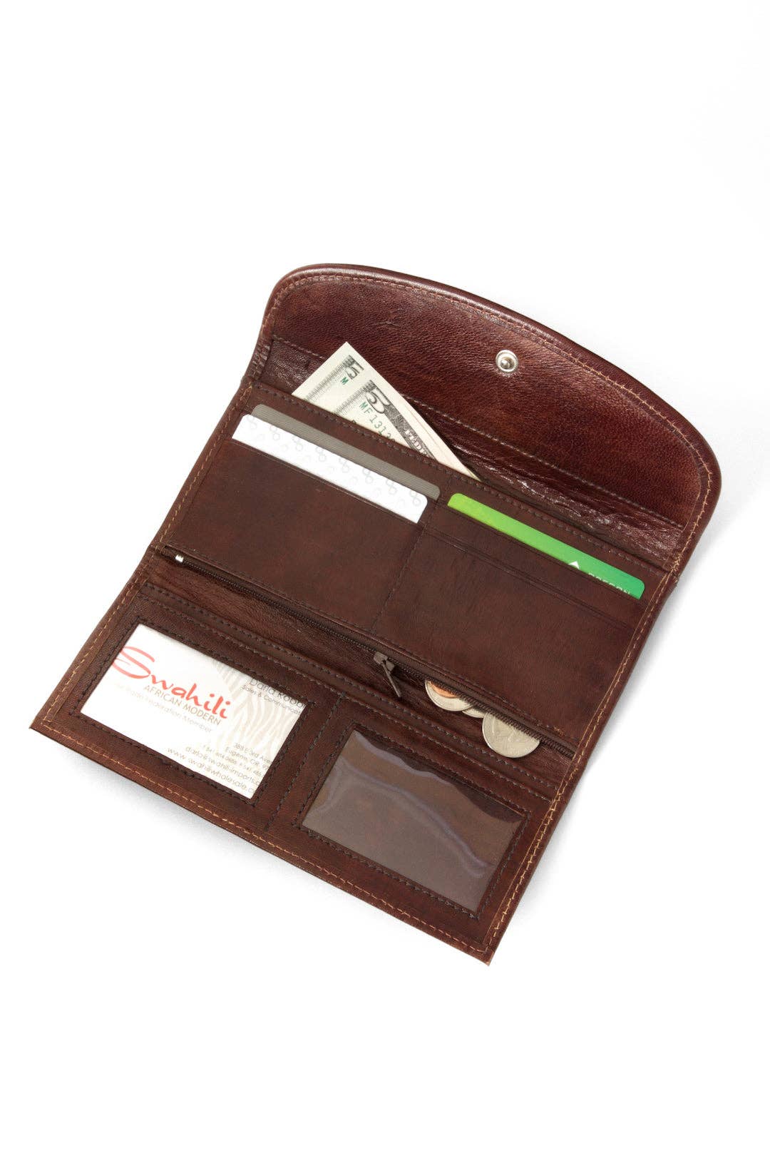 Swahili | AFRICAN MODERN - Wholesale Wallet - Women's - Cosmopolitan Mudcloth & Leather Women's Wallet2