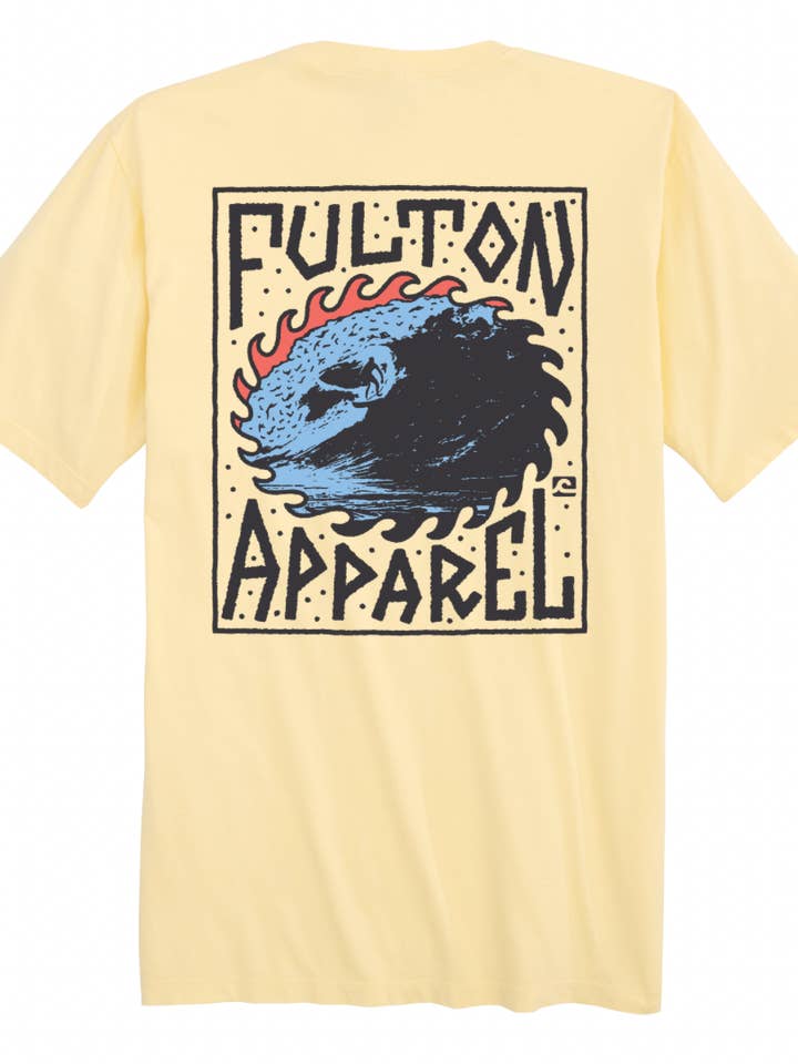 Shred Curl Graphic T-Shirt for wholesale by Fulton Apparel Company