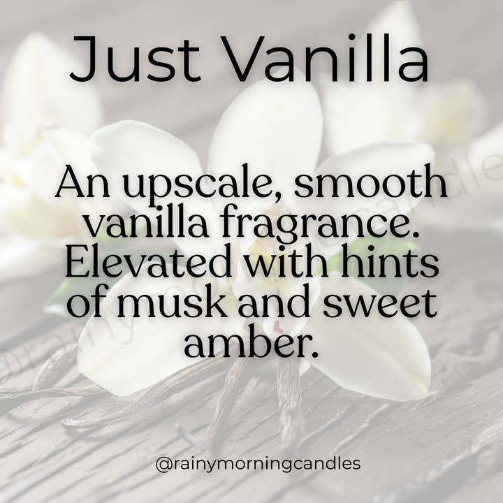 Rainy Morning Candles - Wholesale Wax Melt - Just Vanilla | Snap Bar Wax Melts