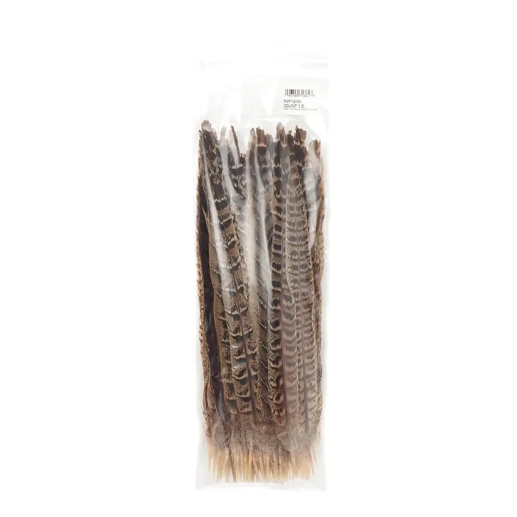 Zucker Feather Products - Wholesale Craft Supplies - 10 PC/PKG Female Ringneck Pheasant Tails 10-12" - Natural3