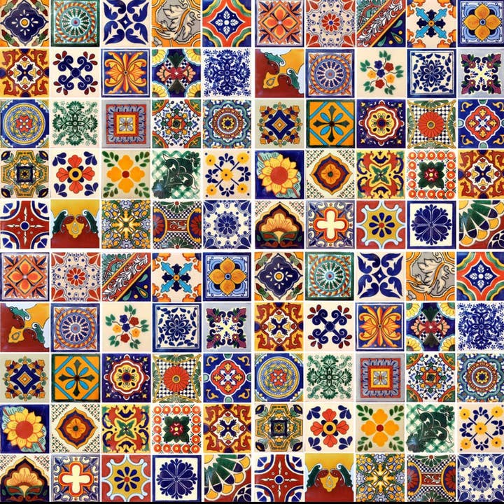 Traditionell mexikansk folkkonst Talavera keramiska plattor för wholesale av Talavera Florida