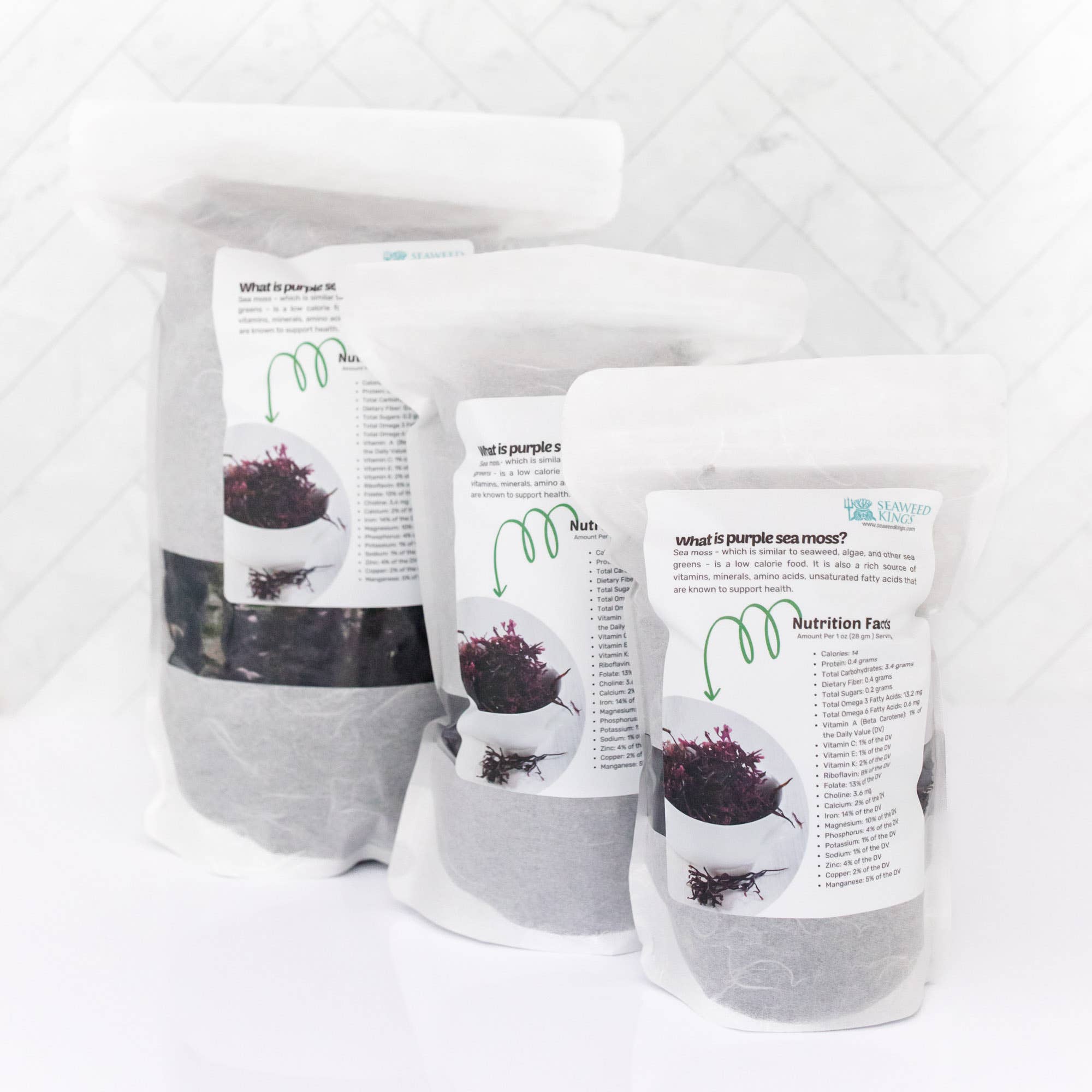 Seaweed Kings - Wholesale Protein/superfood powder - Purple Irish Sea Moss Chondrus Crispus 100% Wildcrafted 1lb6