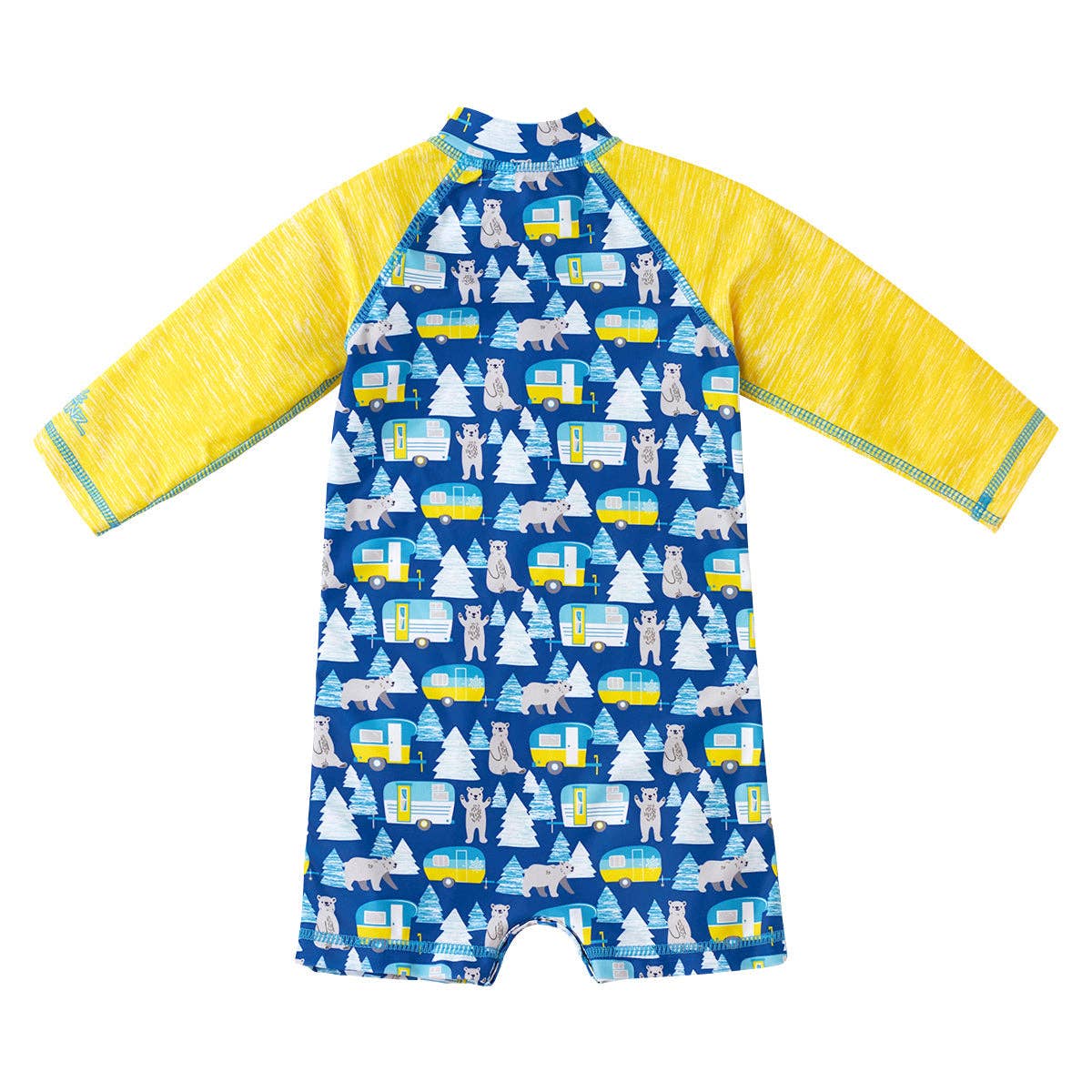 UV Skinz - Wholesale One Piece Swimsuit - Baby - Baby Boy's Long Sleeve Swim Romper8