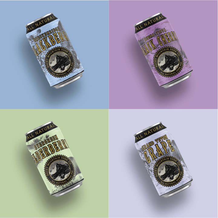 Rocky Mountain Soda - Wholesale Soda/Carbonated Drink - Berry Variety Pack Cans