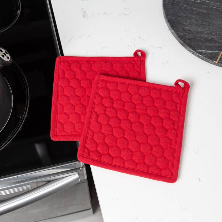 Fabstyles - Wholesale Oven mitt/pot holder - Fabstyles Fouta Potholder - Set of 23