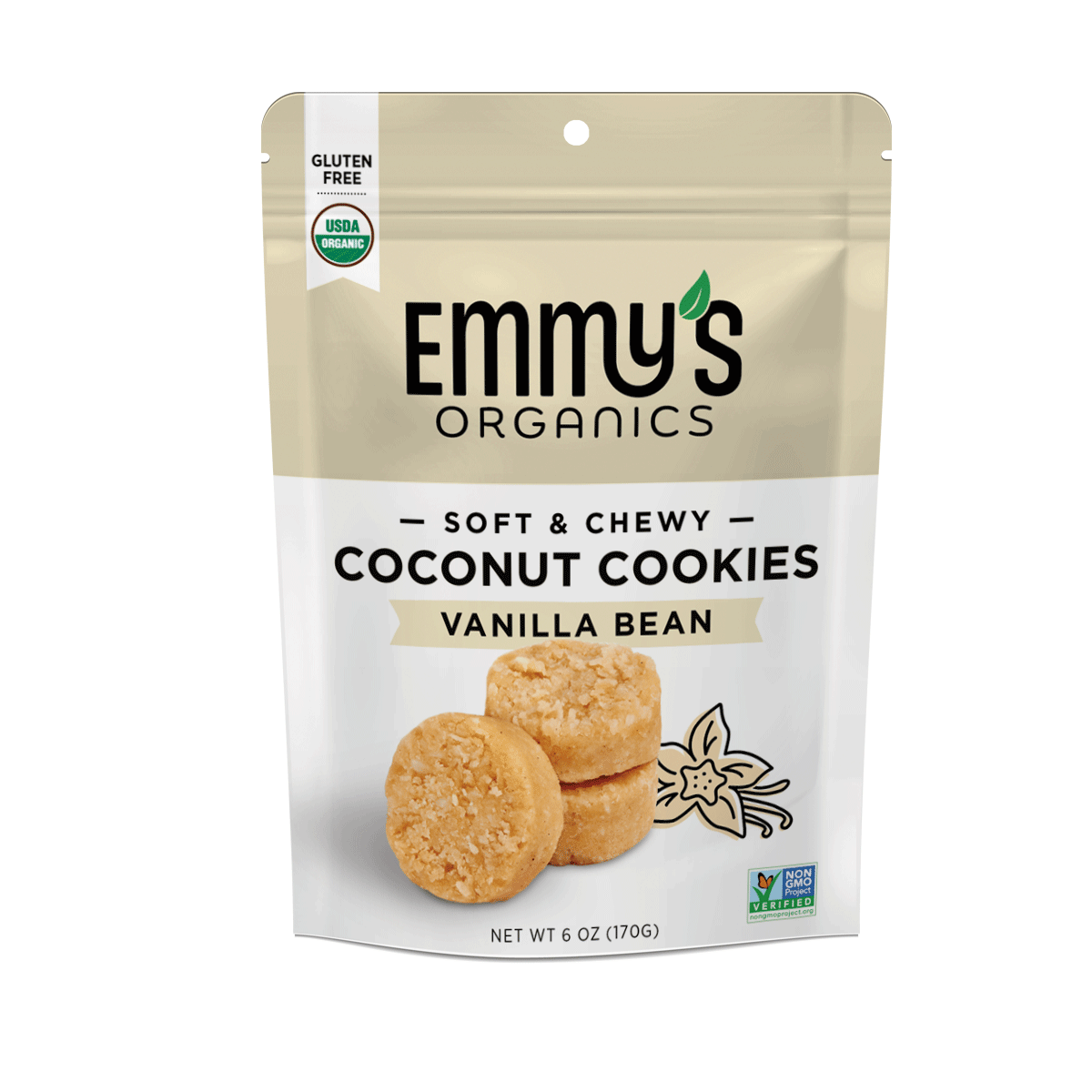 Emmy's Organics - Wholesale Cookie - Best Sellers 6oz Coconut Cookie Master Case (32 units)2