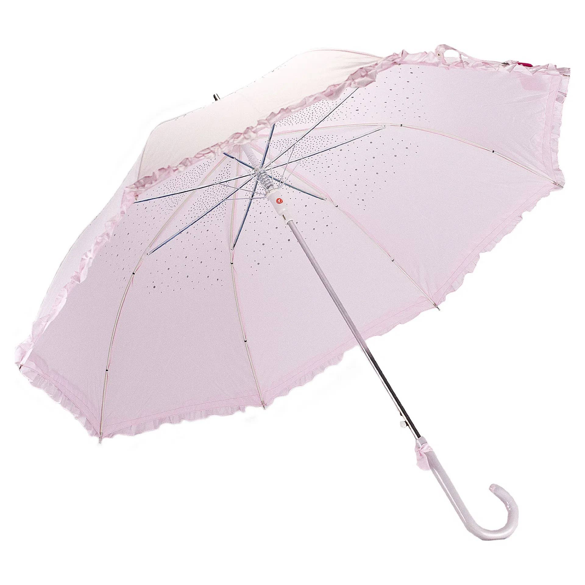 Superbia – Großhandel Regenschirm – Damen – Superbia Langschirm mit funkelnden Diamanten und Rüschen für Party und Events4