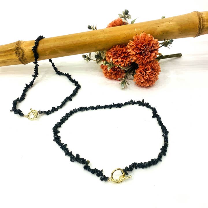 Atisha Spiritual Shop - Venta al por mayor Collares de cuentas/perlas - CHIPS DE CUARZO CITRINO ~ COLLAR ~ CUARZO NATURAL