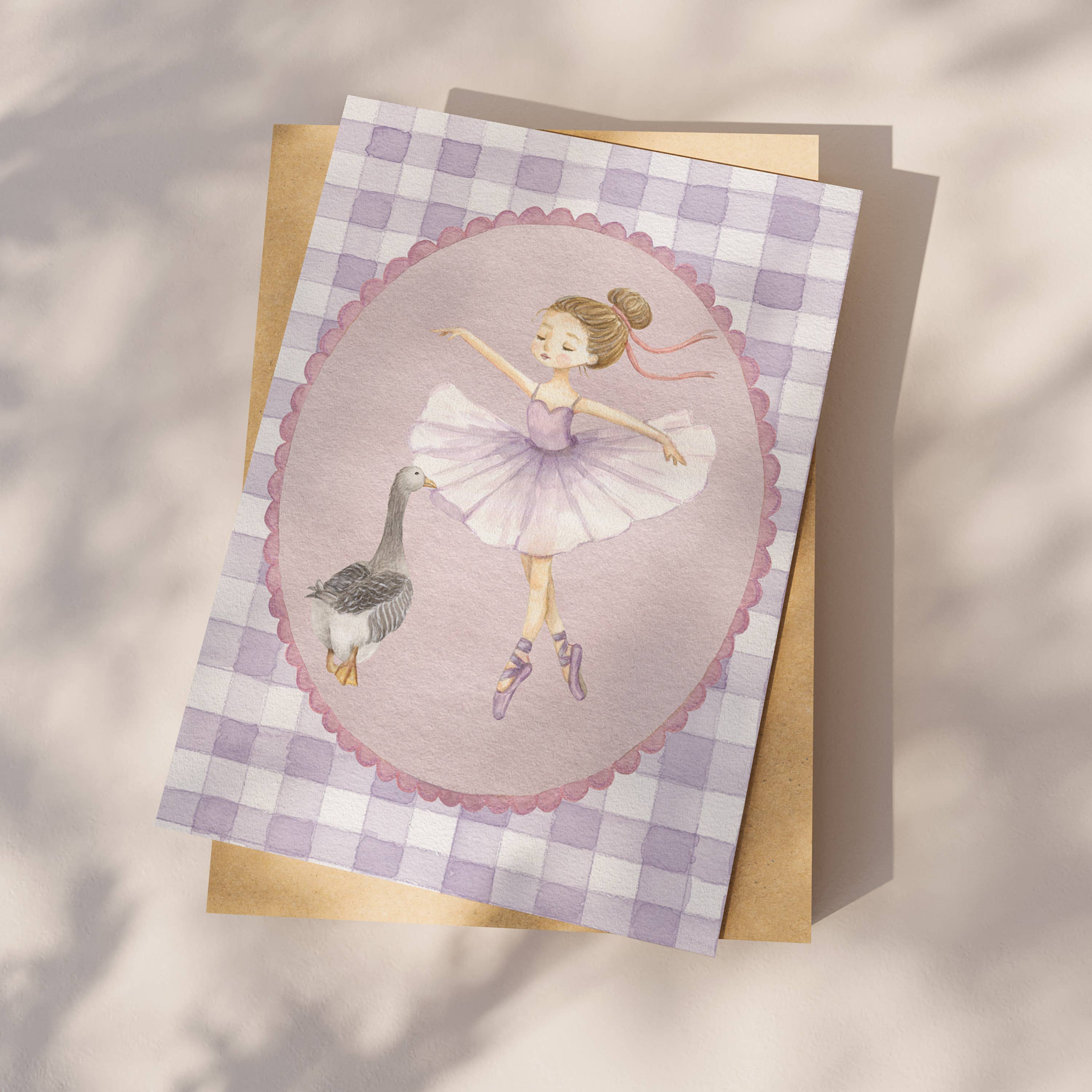 Appeloogje – Engroshandel Hverdagshilsen kort – Postkort ballerina1