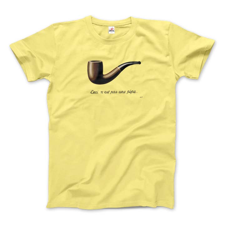 Art-O-Rama Shop - Wholesale Screen Printed T-Shirt - Unisex - Rene Magritte This Is Not A Pipe, 1929 Artwork T-Shirt6