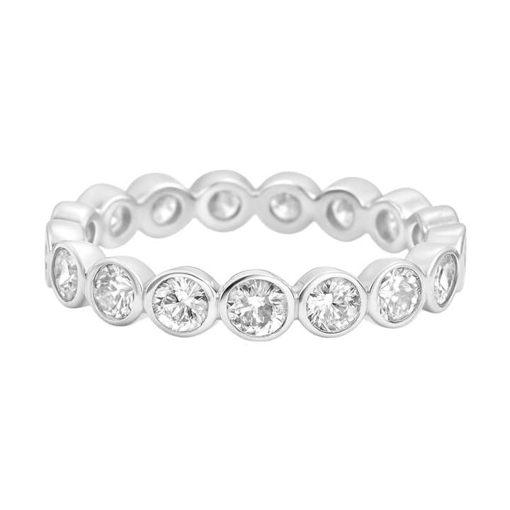 Sterling Silver Moissanite 3.0CT Eternity Band for wholesale by Atlanta Jewelers Supply