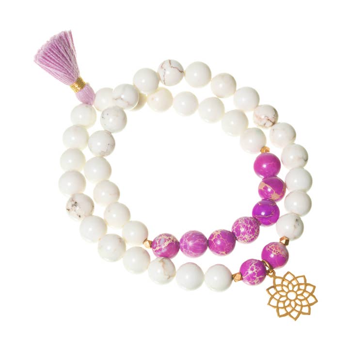 I Am Bliss - Gold Chakra - Double for wholesale by Modern Malas