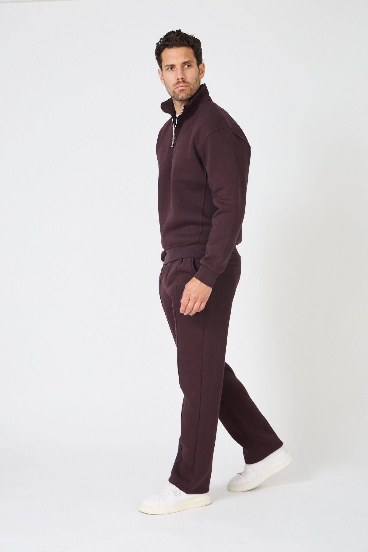 TOP MONDAY - Wholesale Tracksuit - Men's - Oversized Half-Zip Sweatshirt14