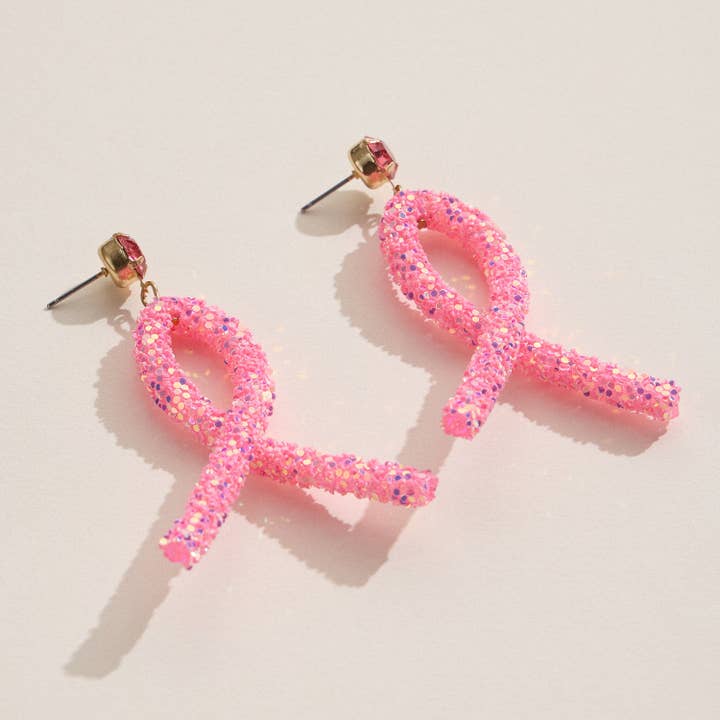 Orecchini a nastro con glitter e dichiarazione per la vendita all'ingrosso da parte di Frem