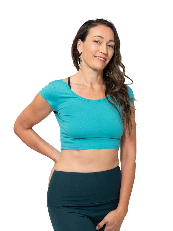 Kama Cropped Tee for wholesale by Dakini Arts & Apparel