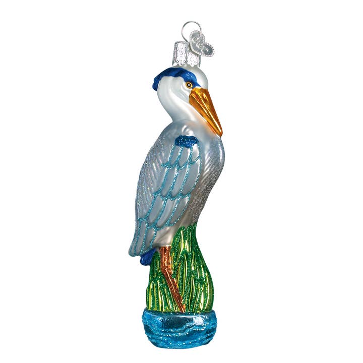 Old World Christmas - Wholesale Ornament - Great Blue Heron Ornament1