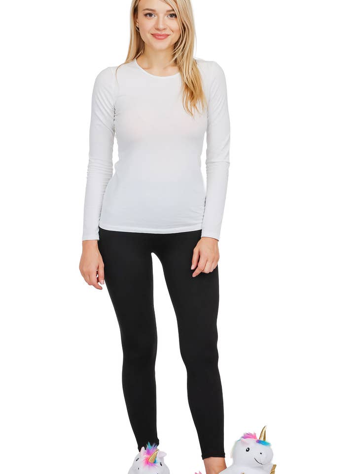 Cap Zone - Wholesale Slippers - Women's - Unicorn Plush Indoor Lounge Sock Slippers5