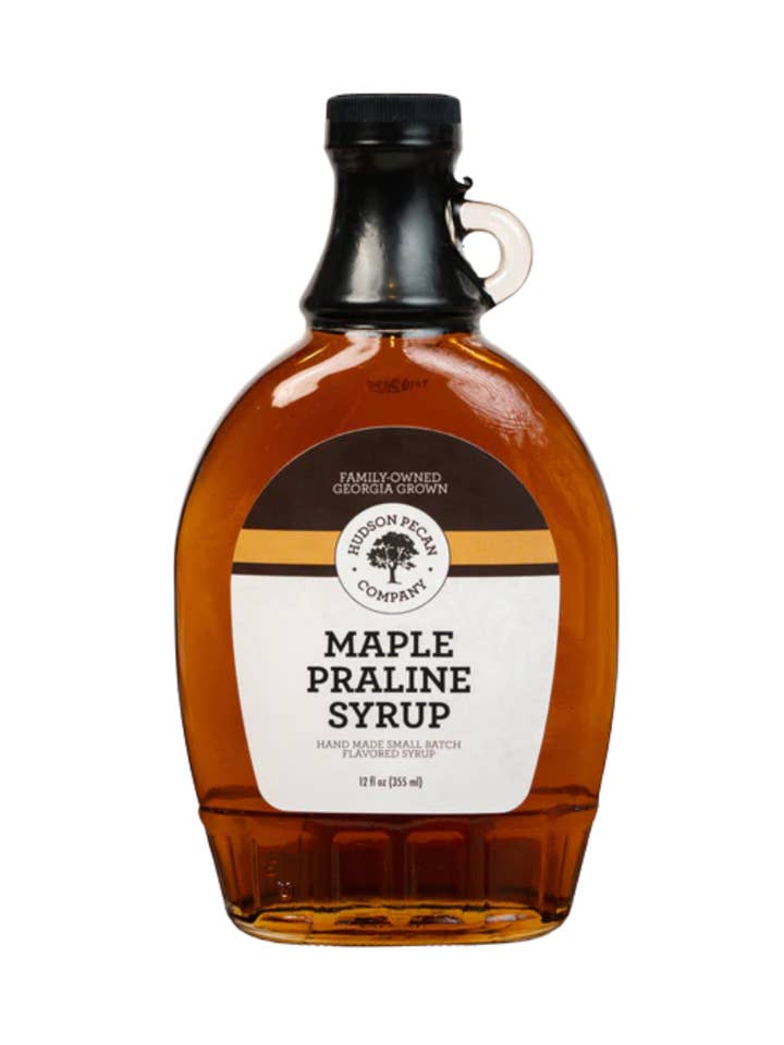 Maple Praline Syrup 12oz for wholesale by Hudson Pecan Company