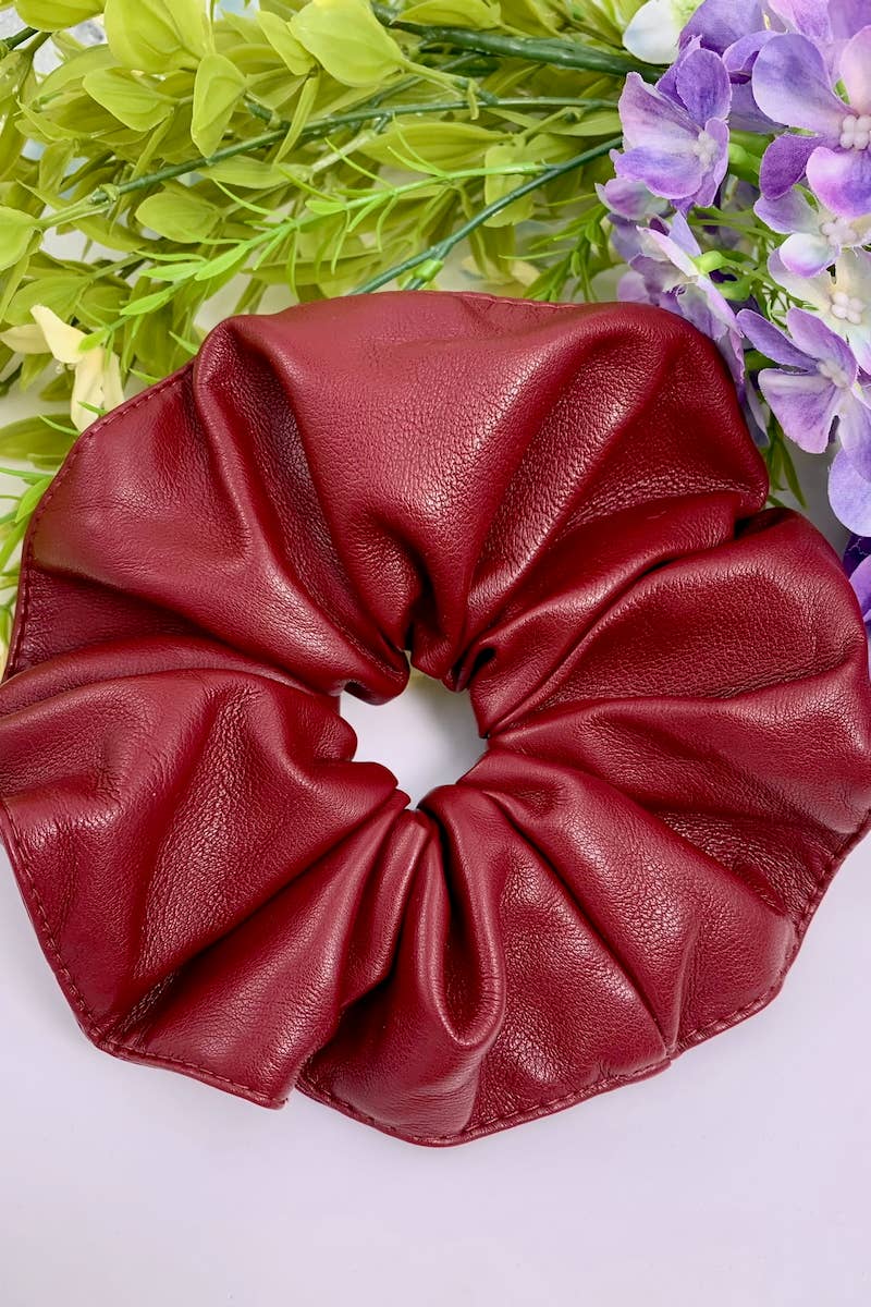 BYREN | ÉLINE L'ATELIER - Wholesale Hair Accessories Set - Women's - Faux Leather Elastic Scrunchies FQ840