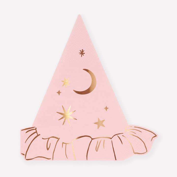 Pink Witch Hat Napkins for wholesale by Meri Meri