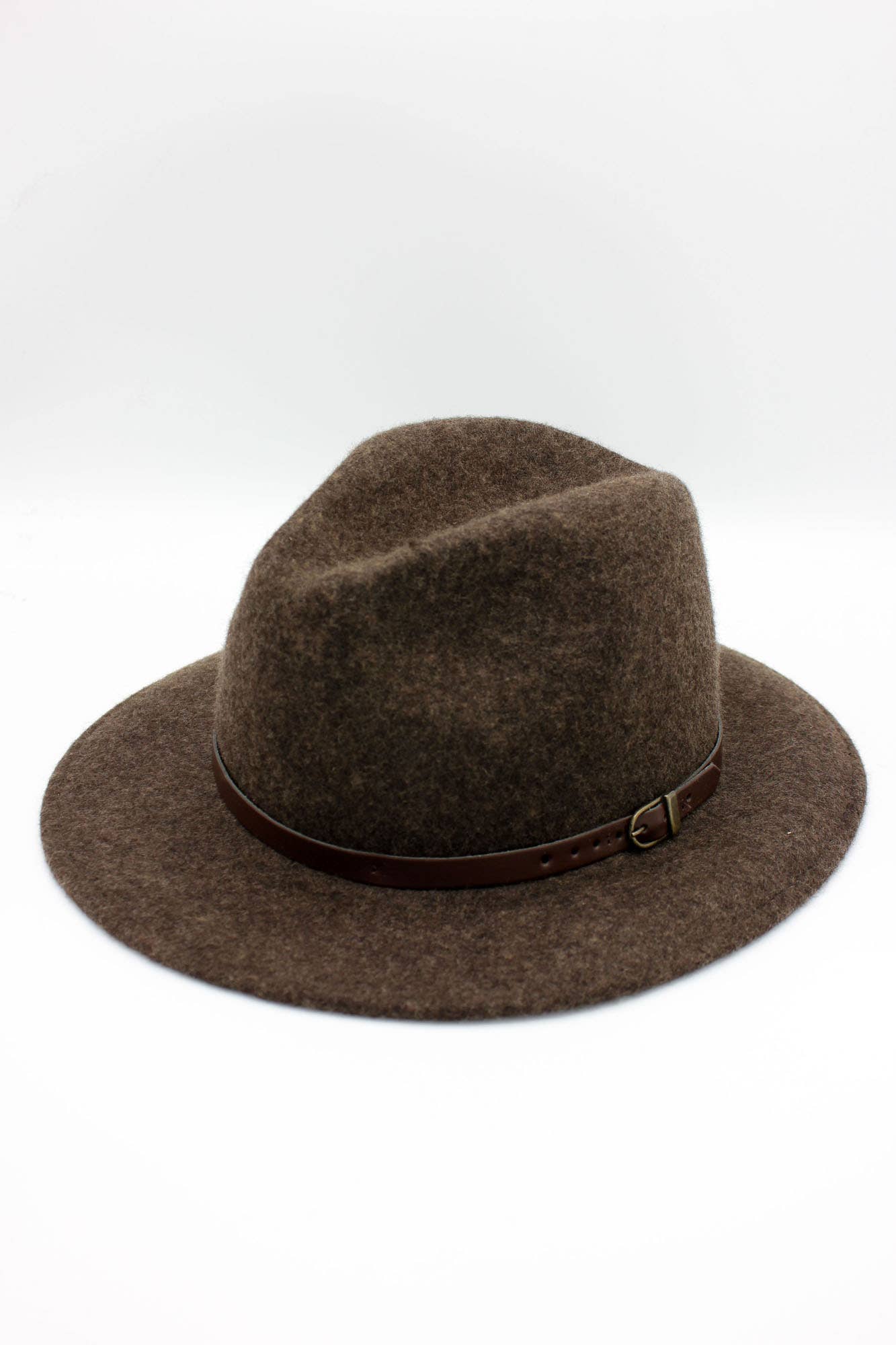 Hologramme Paris - Wholesale Fedora - Unisex - Heather Wool Fedora Hat with Belt6
