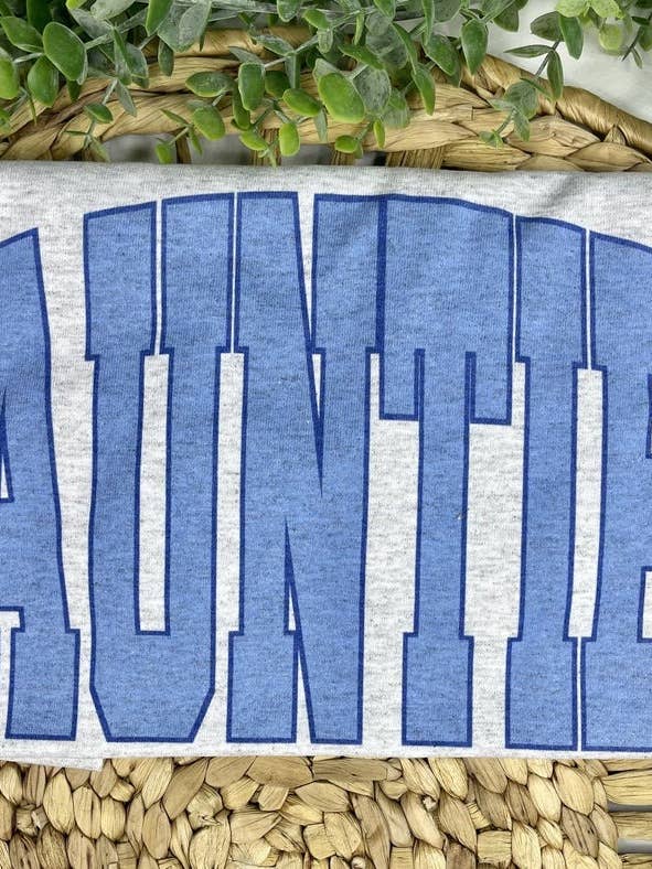AUNTIE blue (Gildan T-shirt) for wholesale by 1/2 Penny Wholesale