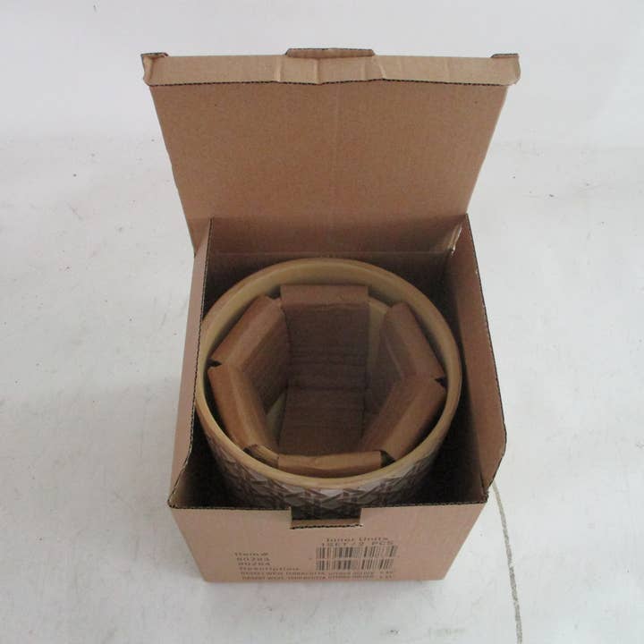 BASKET WEVE PFLANZGEFÄSS, 5,51" VERSCHACHTELT MIT 80283 für den Großhandel von Blue Sky Clayworks