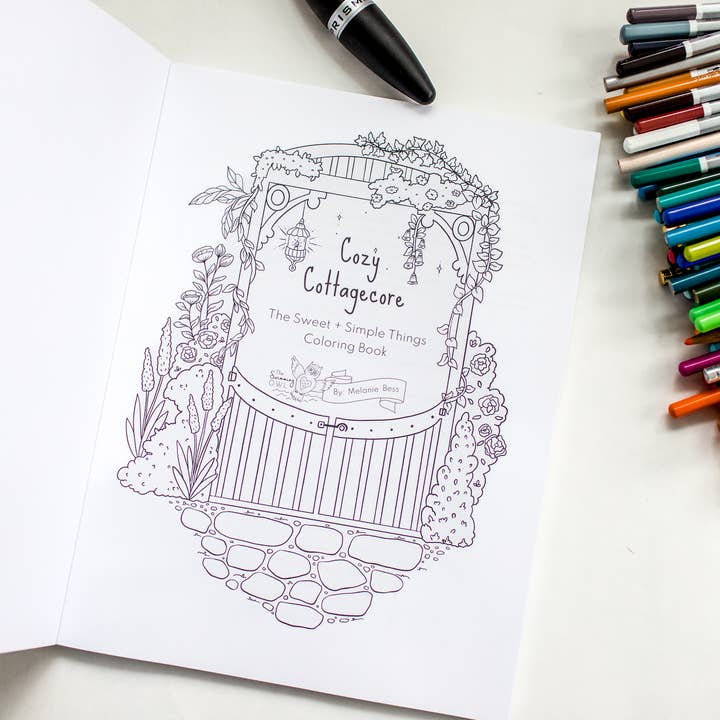 The Swimming Owl - Wholesale Coloring & Activity Book - Adult - Cozy Cottagecore Coloring Book For Adults + Teens6