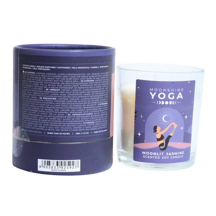 R. Expo/Song of India - Wholesale Novelty Candle - Moonlit Jasmine Yoga Candle 120g1