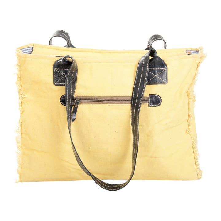 Benjamin International - Wholesale Tote Bag - Women's - Cafe Paris Yellow Tote1