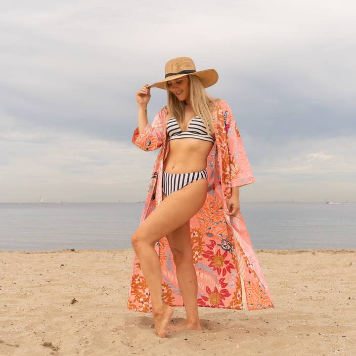 Boho-Eclectica - Venta al por mayor Kimono - Mujer - Bata kimono de algodón para mujer - Boho Chic4