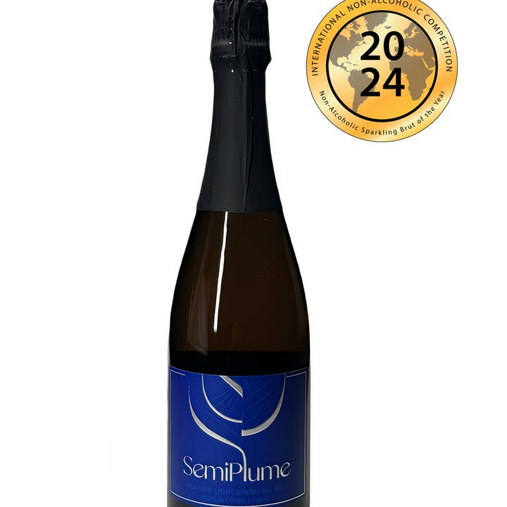 Semiplume, non alcoholic sparkling brut – wholesale Alkoholfritt vin – SemiPlume, NA mousserande te 750ML