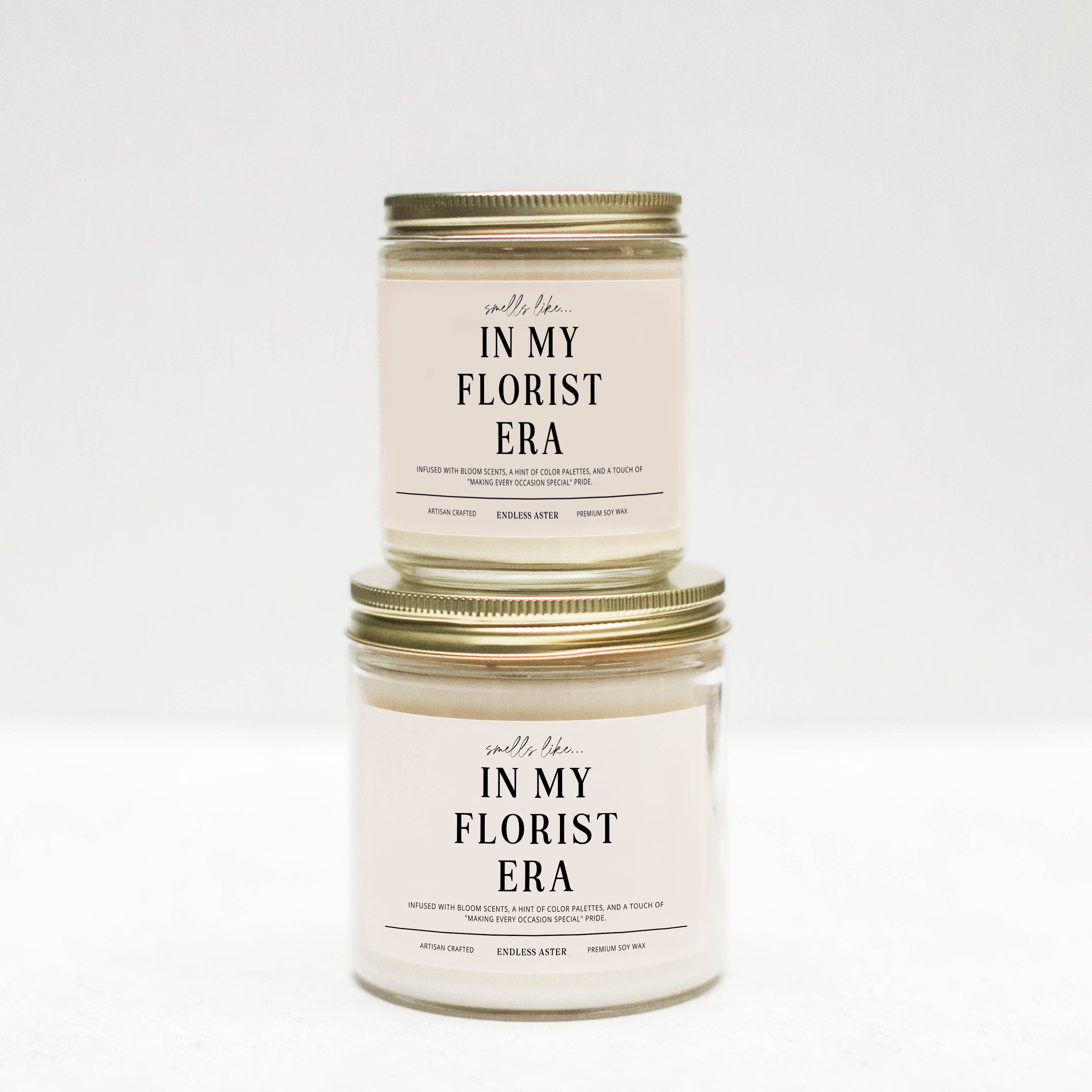Endless Aster - Wholesale Jar/Filled Candle - In My Florist Era - 8, 16 oz Soy Wax Jar Candle, Career1