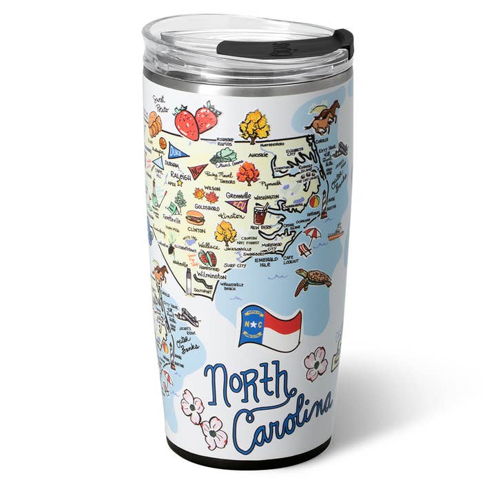 North Carolina Tumbler (22oz) for wholesale by Swig Life