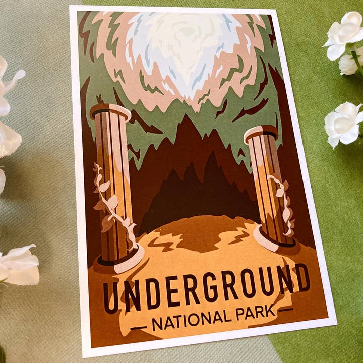 Underground National Park - Undertale Mini Art Print for wholesale by Winterstar Art