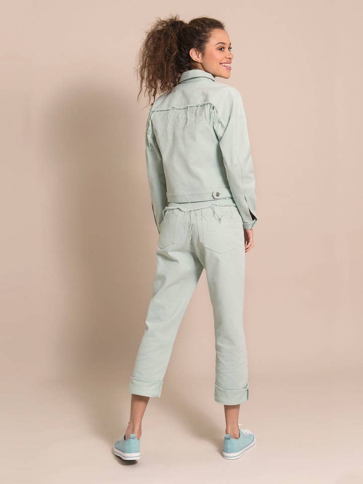 Hållbar sliten jeansjacka för wholesale av blonde gone rogue