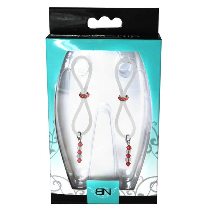 Aloni per capezzoli -Gem Slider -Cinturino in silicone trasparente per la vendita all'ingrosso da parte di Bijoux De Nip