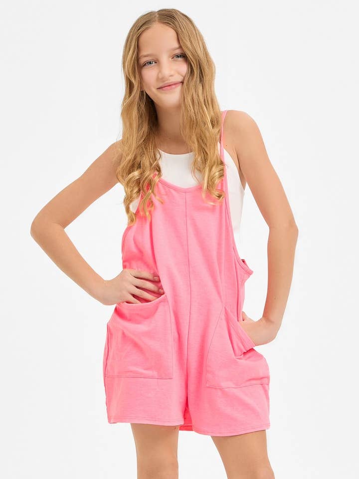 Good Girl - Wholesale Overalls - Kids - Two Pocket Cotton Overall Romper / Onesie