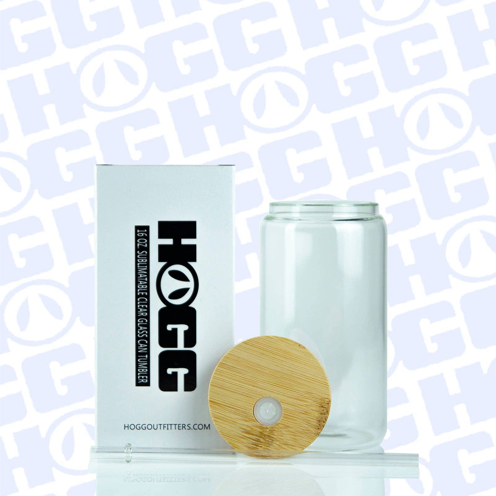 Hogg Outfitters - Wholesale Drinking Glass/Cup - 16oz SUBLIMATION CLEAR GLASS CAN TUMBLER3